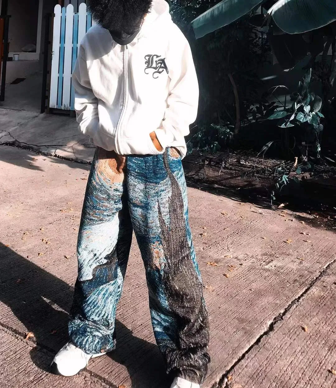 Starry sky casual street trousers