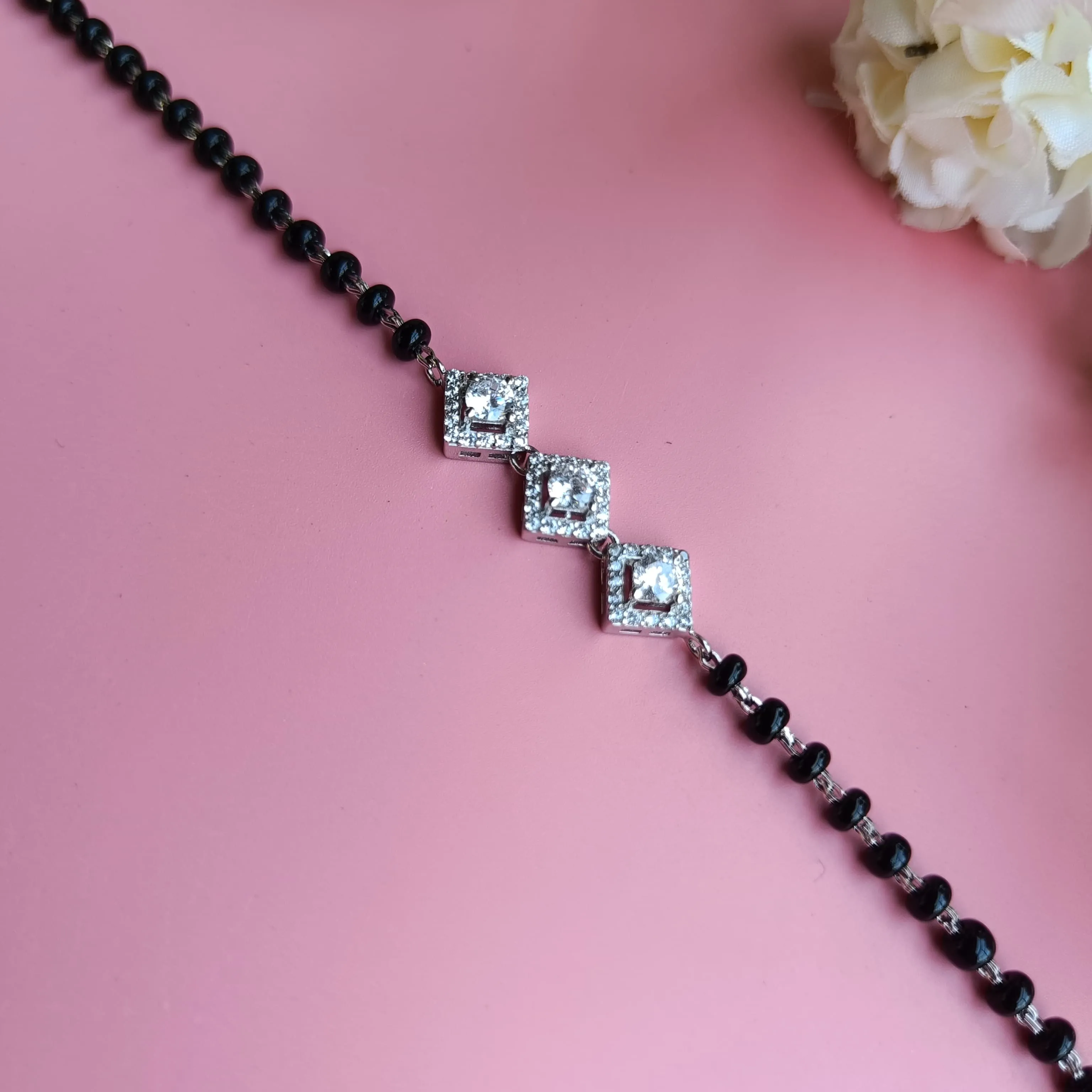 Sterling silver mangalsutra bracelet 2008