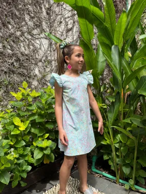 Tallulah Girls Cotton Light Blue Sundress