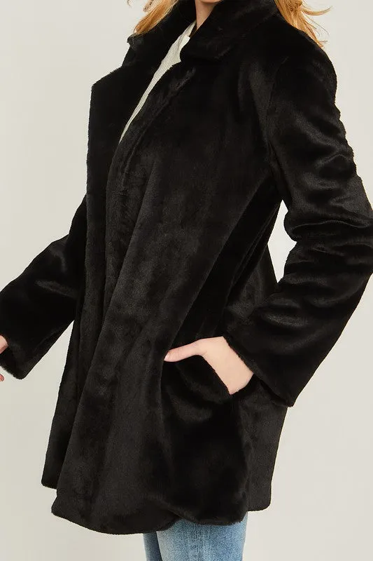 Whisper Soft Faux Fur Coat