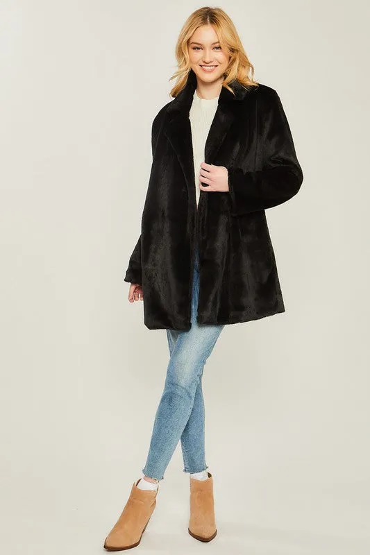 Whisper Soft Faux Fur Coat