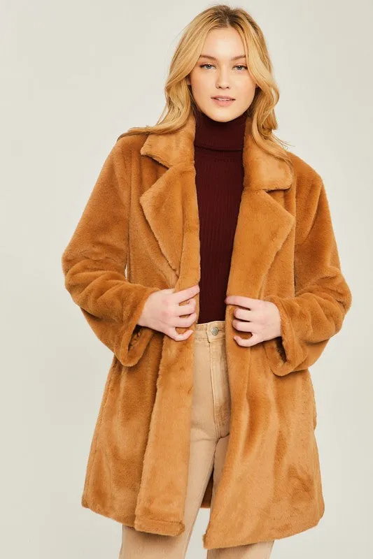 Whisper Soft Faux Fur Coat