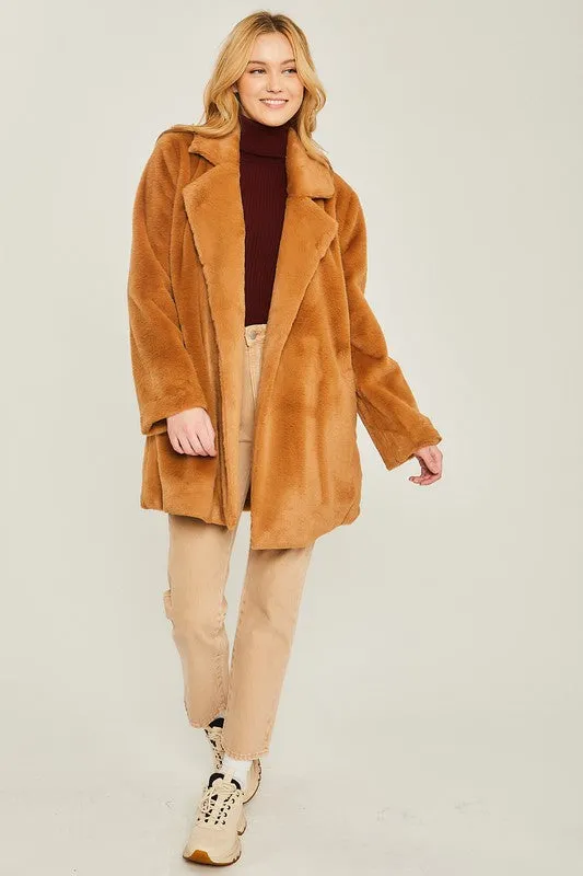 Whisper Soft Faux Fur Coat