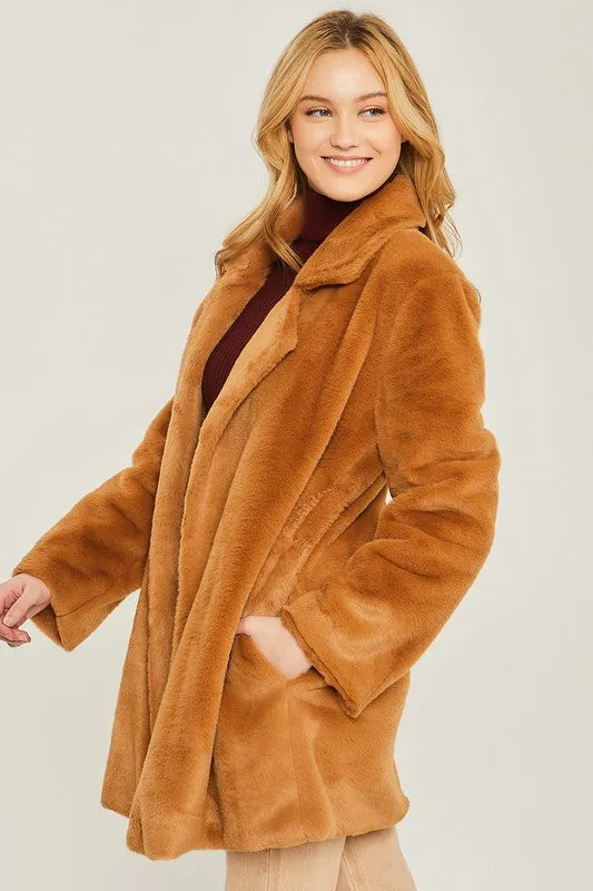 Whisper Soft Faux Fur Coat