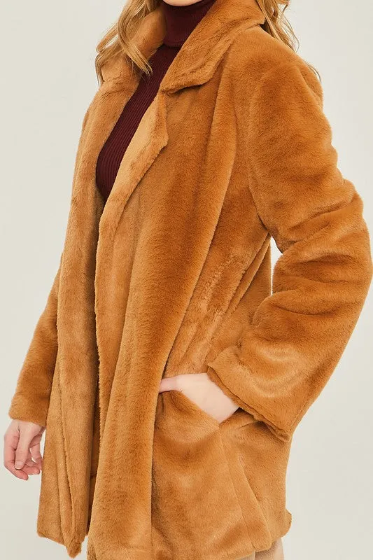Whisper Soft Faux Fur Coat