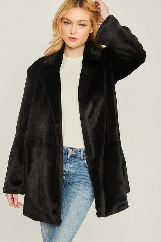 Whisper Soft Faux Fur Coat
