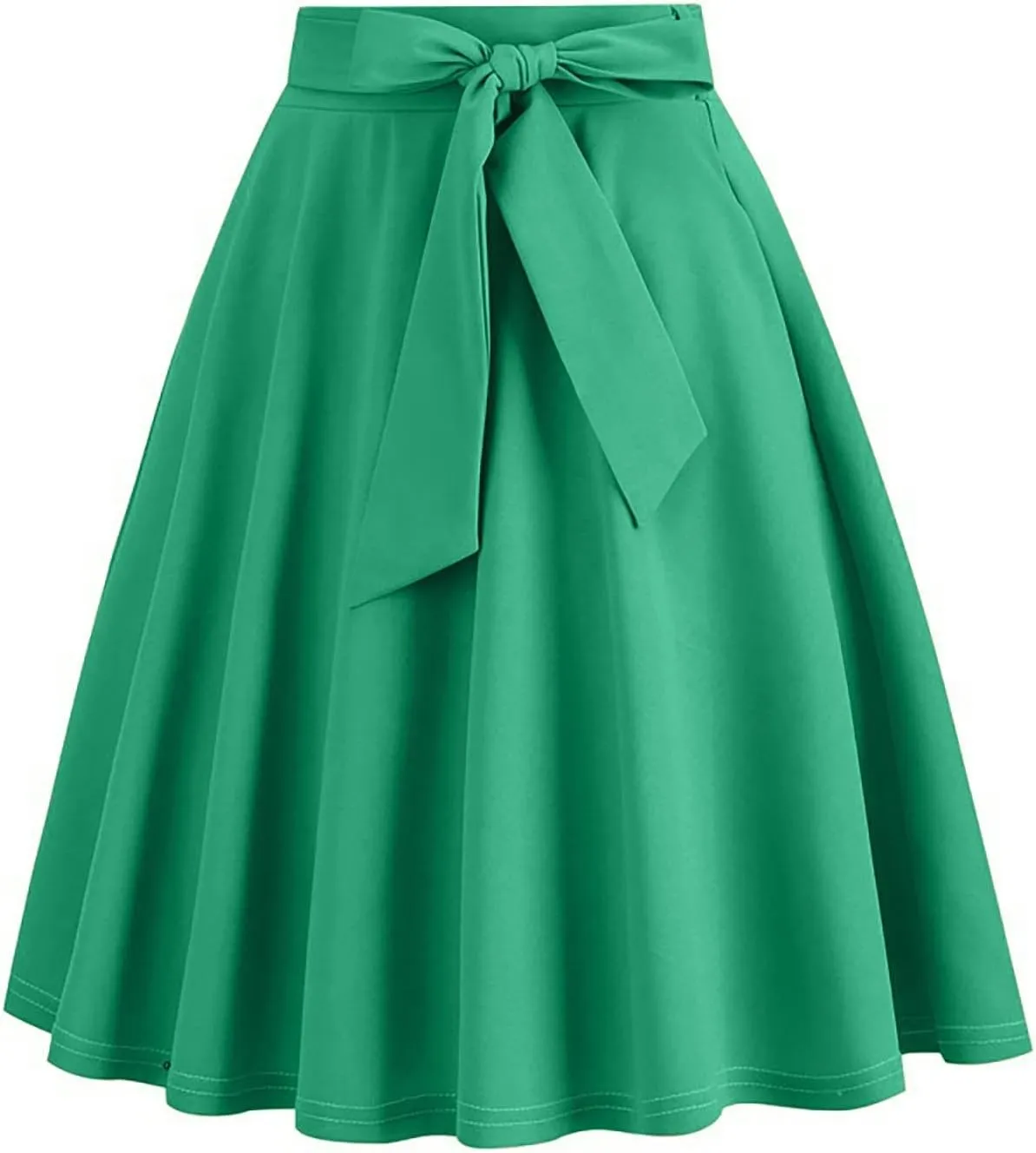 Women's Basic Versatile Stretchy Flared Pleated Casual Mini Skater Skirt Dressy Casual Cocktail Party Wedding Skirts