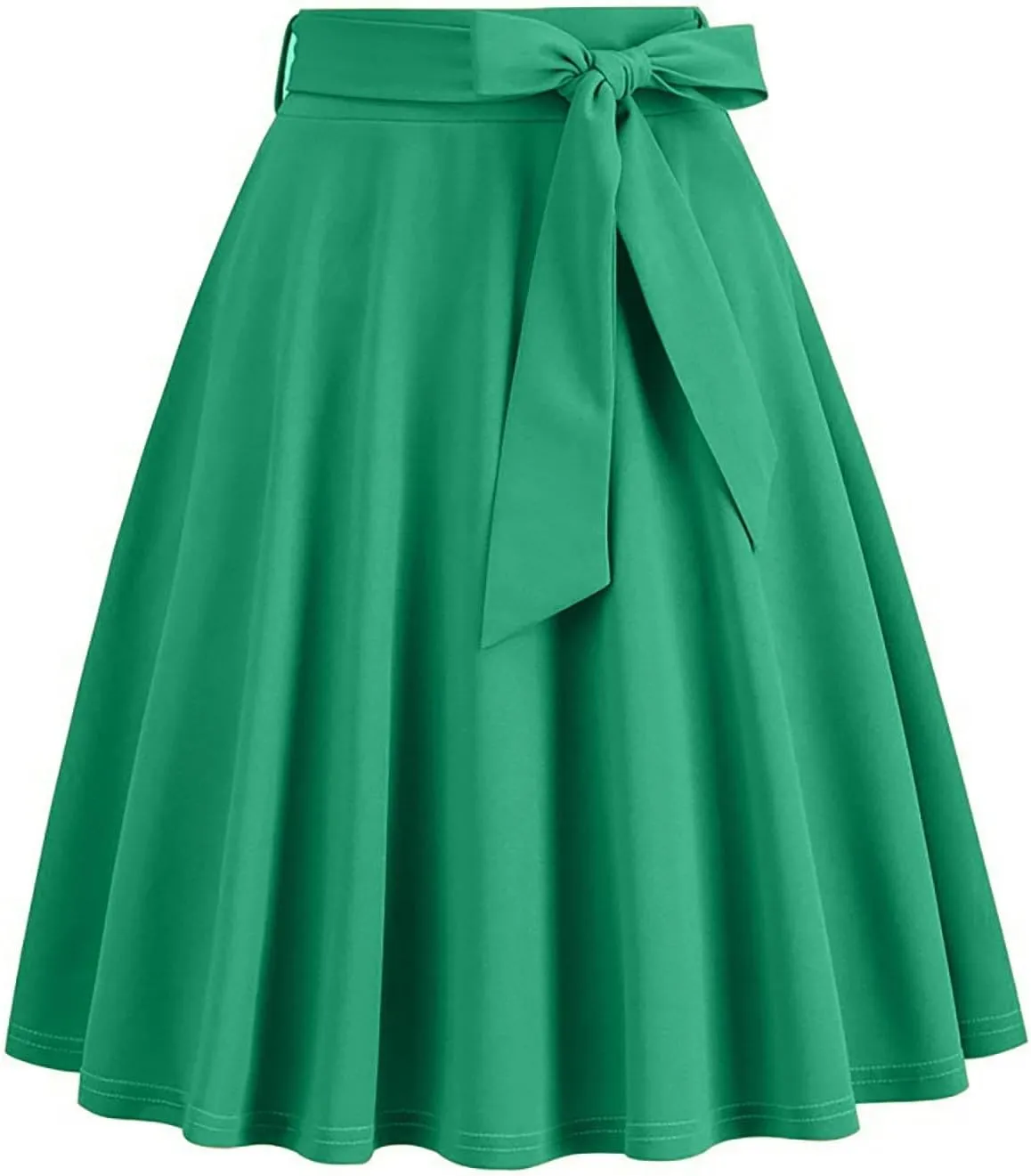 Women's Basic Versatile Stretchy Flared Pleated Casual Mini Skater Skirt Dressy Casual Cocktail Party Wedding Skirts