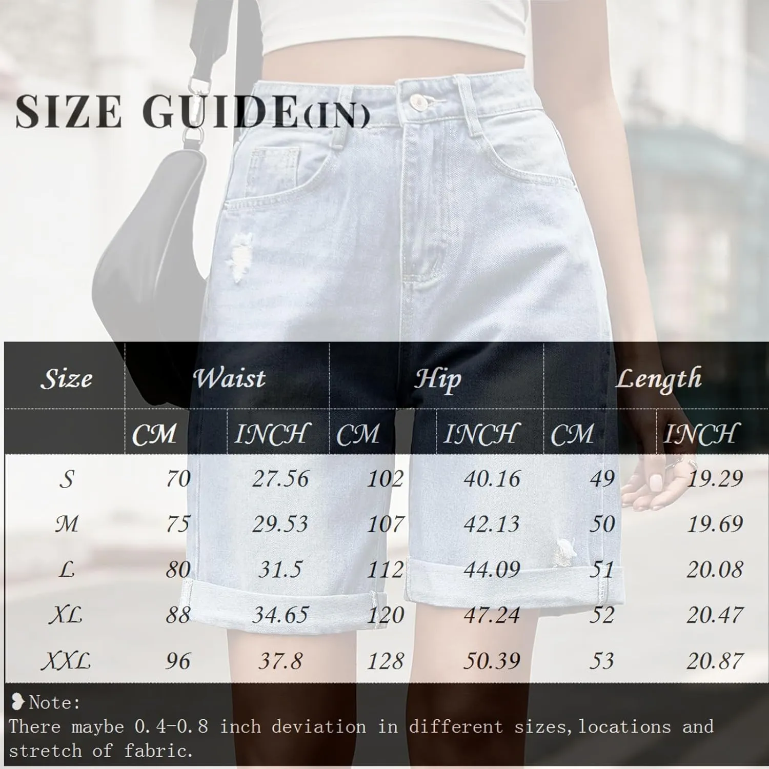 Womens Shorts Casual Denim Petite High Waisted Wide Leg Short Pants with Pocket Vacation Outfits